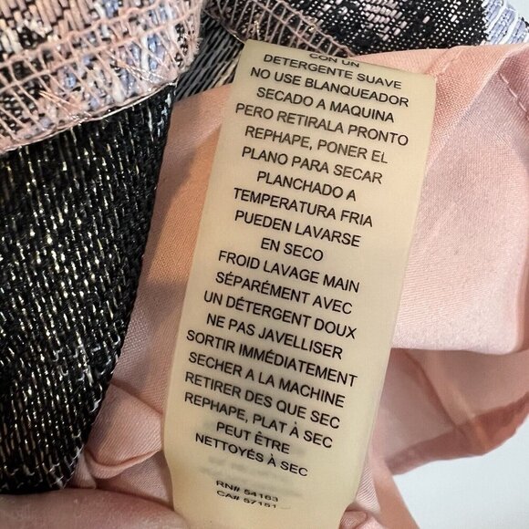 Vince Camuto Women Pink Diamond Jacquard Cap Sleeve Sheath Dress VC8M8732 Size 2 - Picture 7 of 12